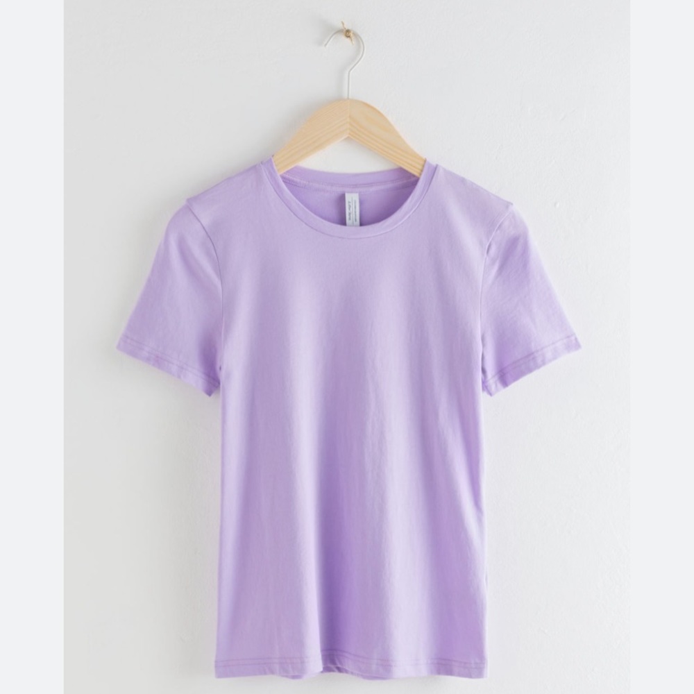 & Other Stories Lilac T-Shirt